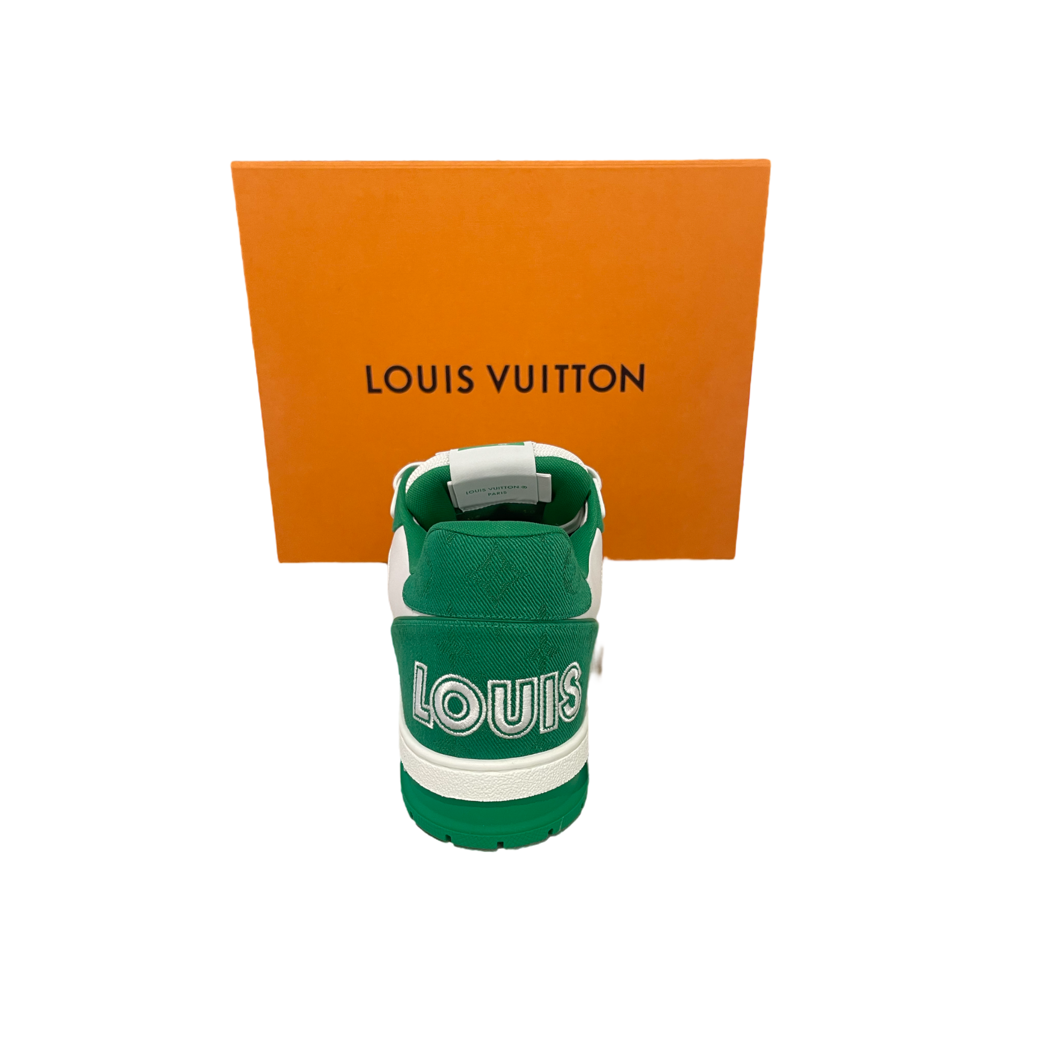 Louis Vuitton Trainer Green Monogram Denim