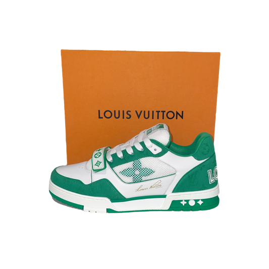 Louis Vuitton Trainer Green Monogram Denim - Store Exclusive