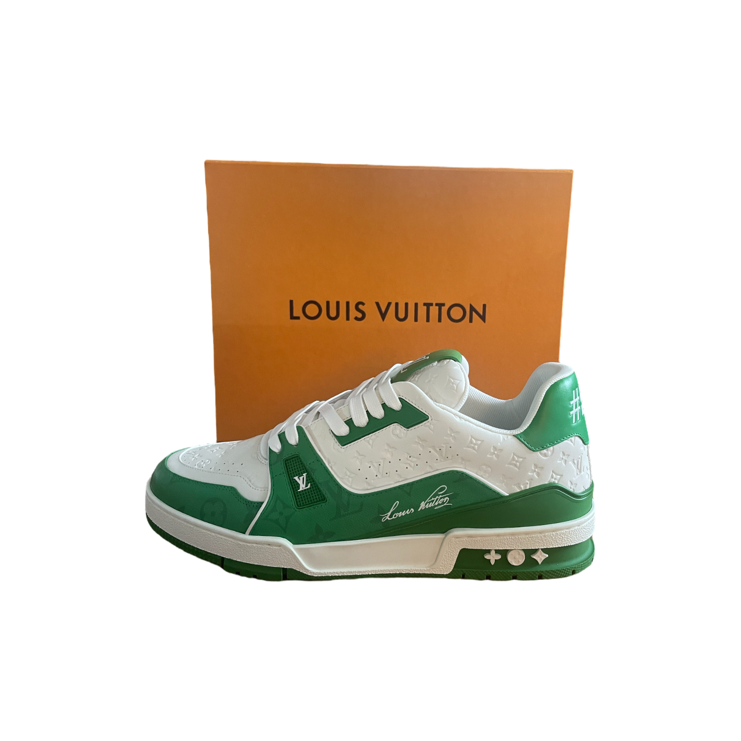 Louis Vuitton Trainer #54 Signature Green White - Store Exclusive