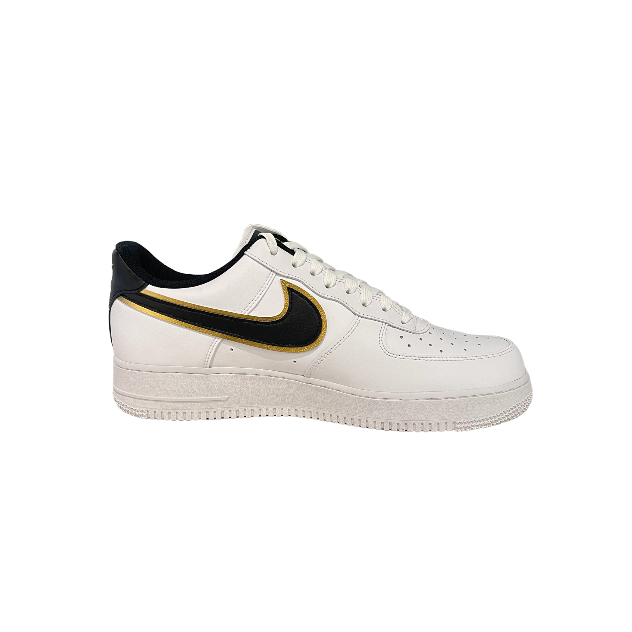 Nike Air Force 1 Low '07 LV8 Double Swoosh White Metallic Gold