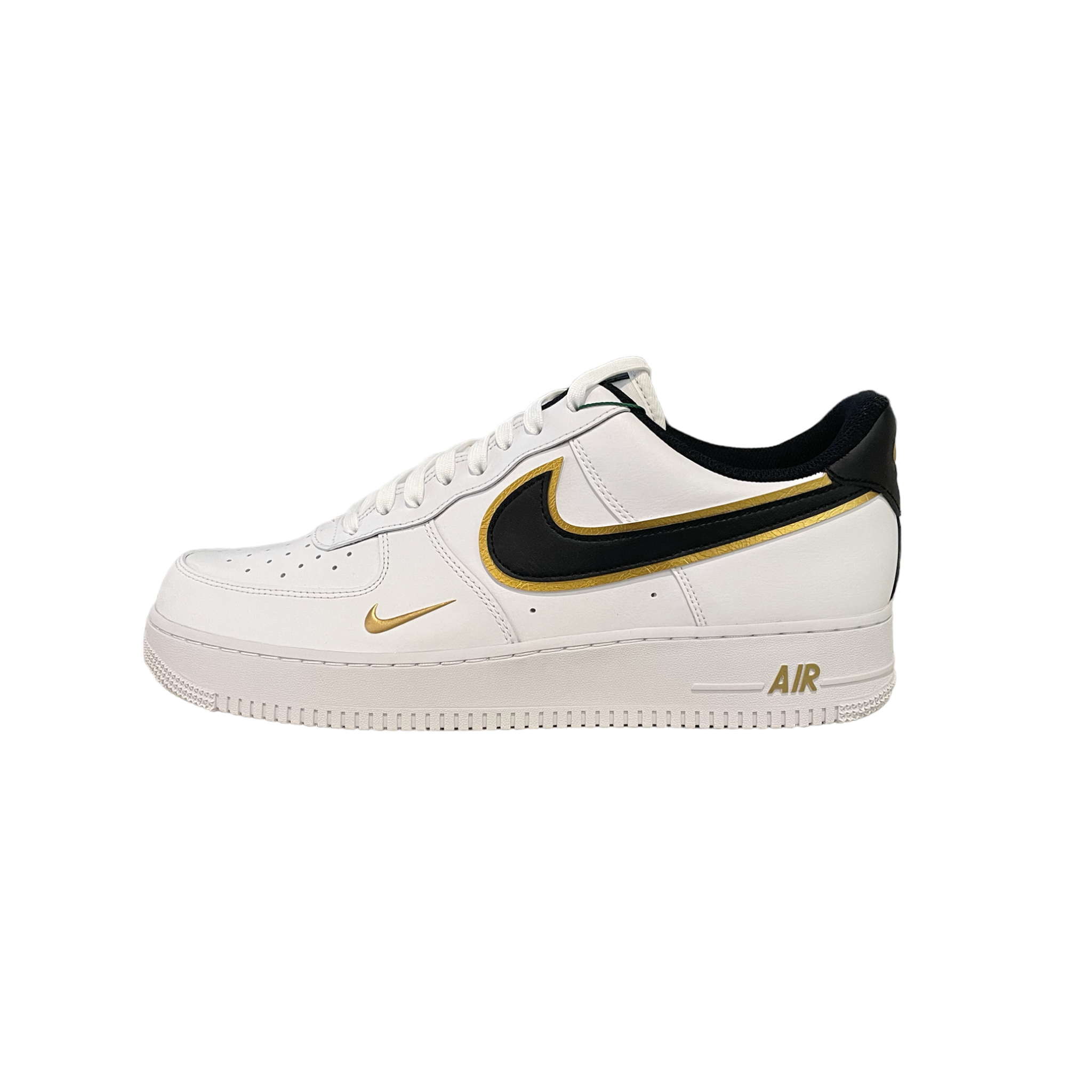 Nike Air Force 1 Low '07 LV8 Double Swoosh White Metallic Gold