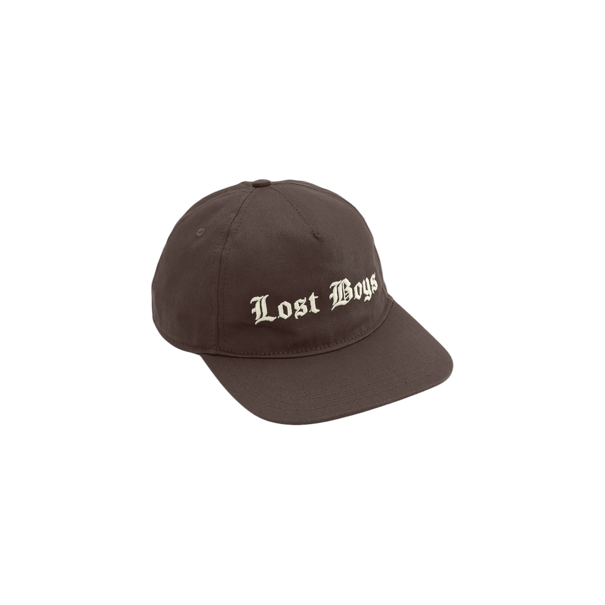 5-PANEL LOGO CAP - Brown/Cream