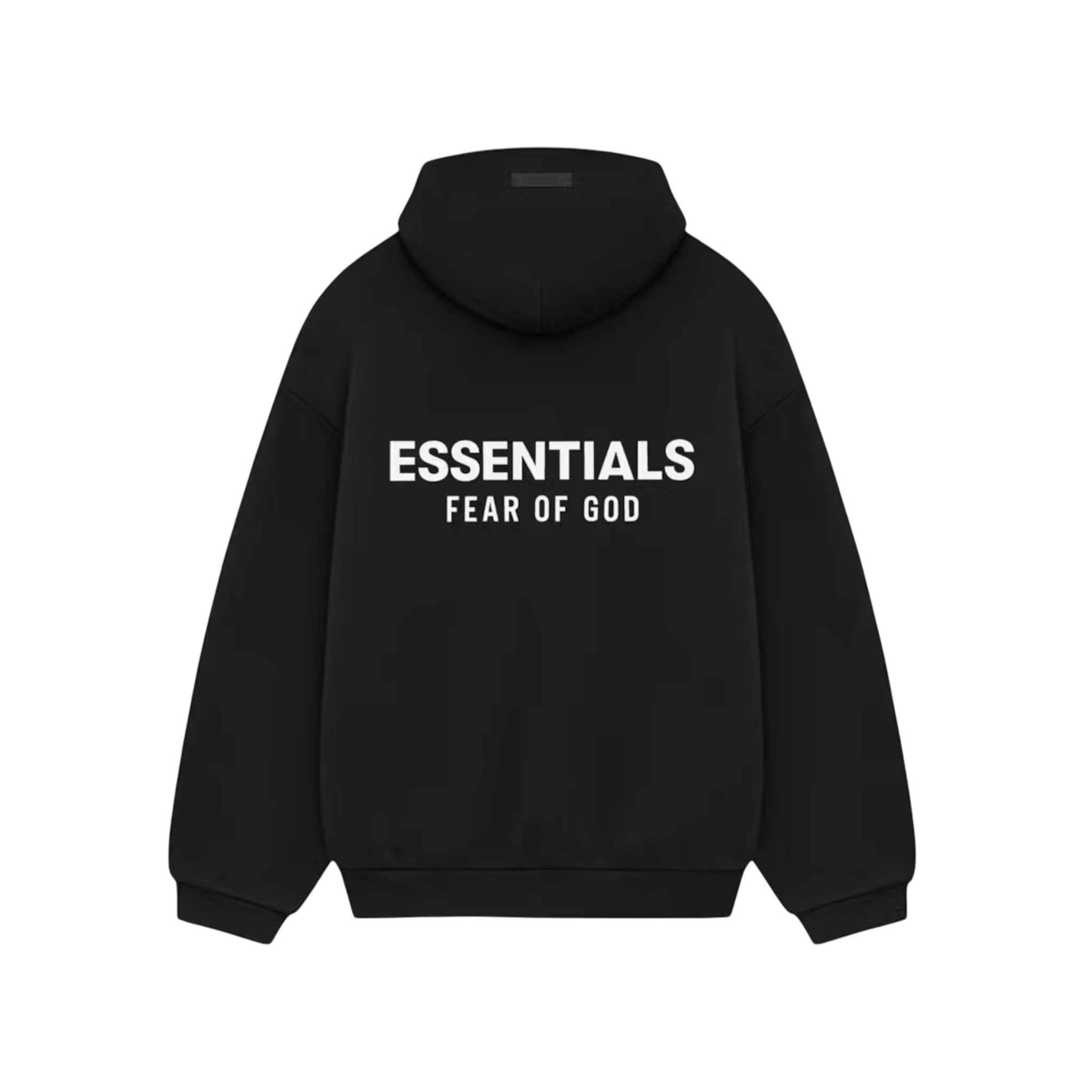 Fear of God Essentials Hoodie Black/White Fleece