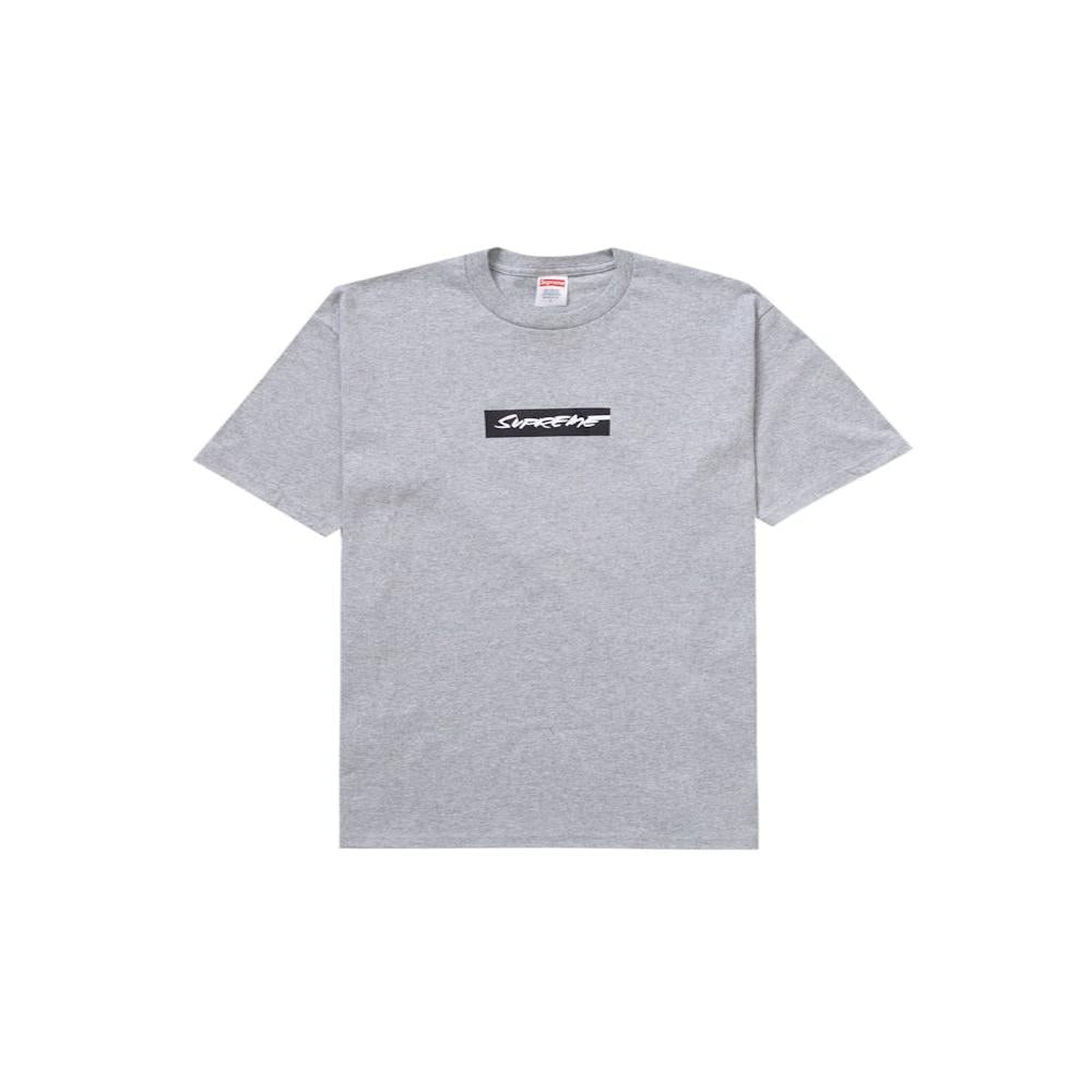 Supreme Futura Box Logo Tee Heather Grey
