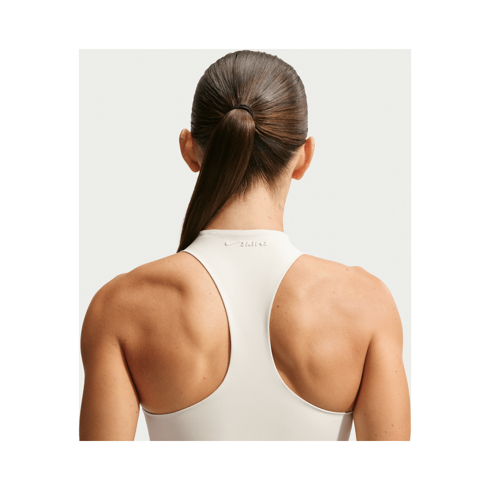 NikeSKIMS Matte Women's Mock-Neck Racerback Tank Top NSKM Actv Ivory