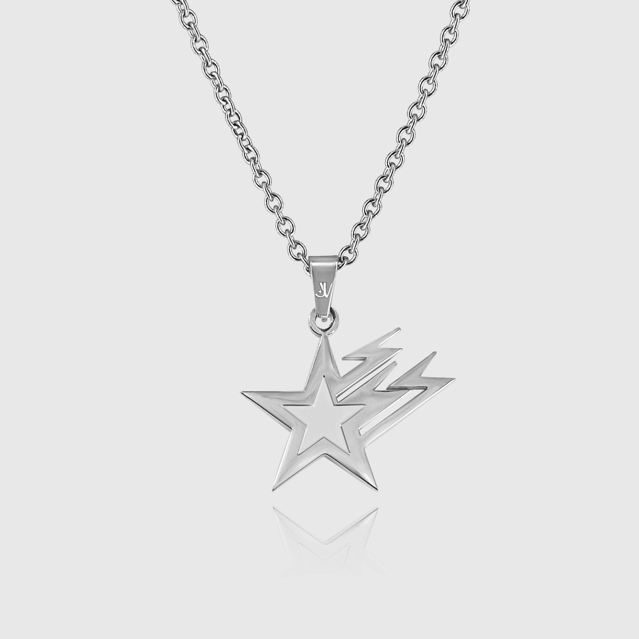 Galaxy Star Rolo Kette - Silber (2mm) - Ketten mit Anhänger - 50cm / 20'' - JVillion®
