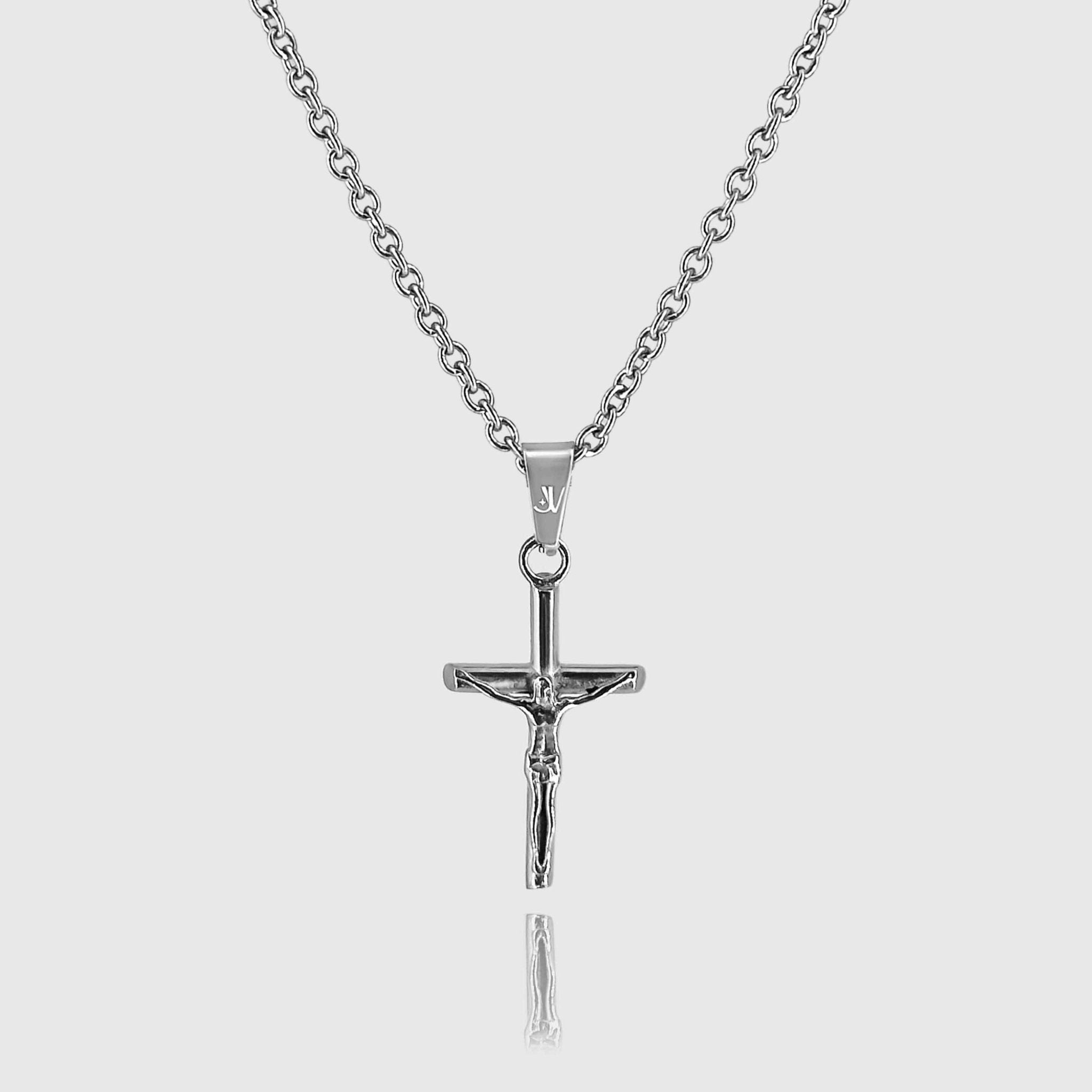 Jesus Rolo Kette - Silber (2mm) - Ketten mit Anhänger - 50cm / 20'' - JVillion®
