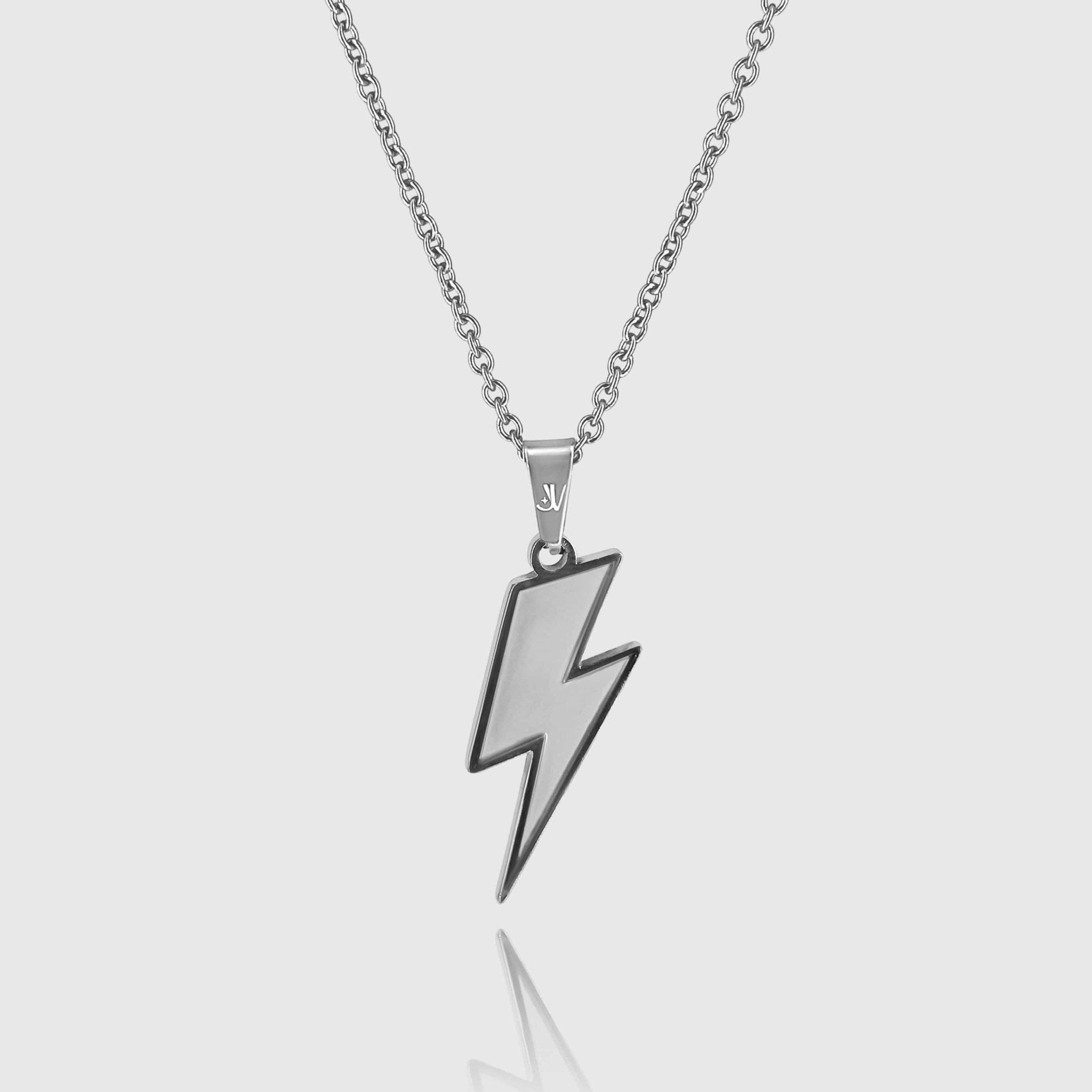 Lightning Rolo Kette - Silber (2mm) - Ketten mit Anhänger - 50cm / 20'' - JVillion®