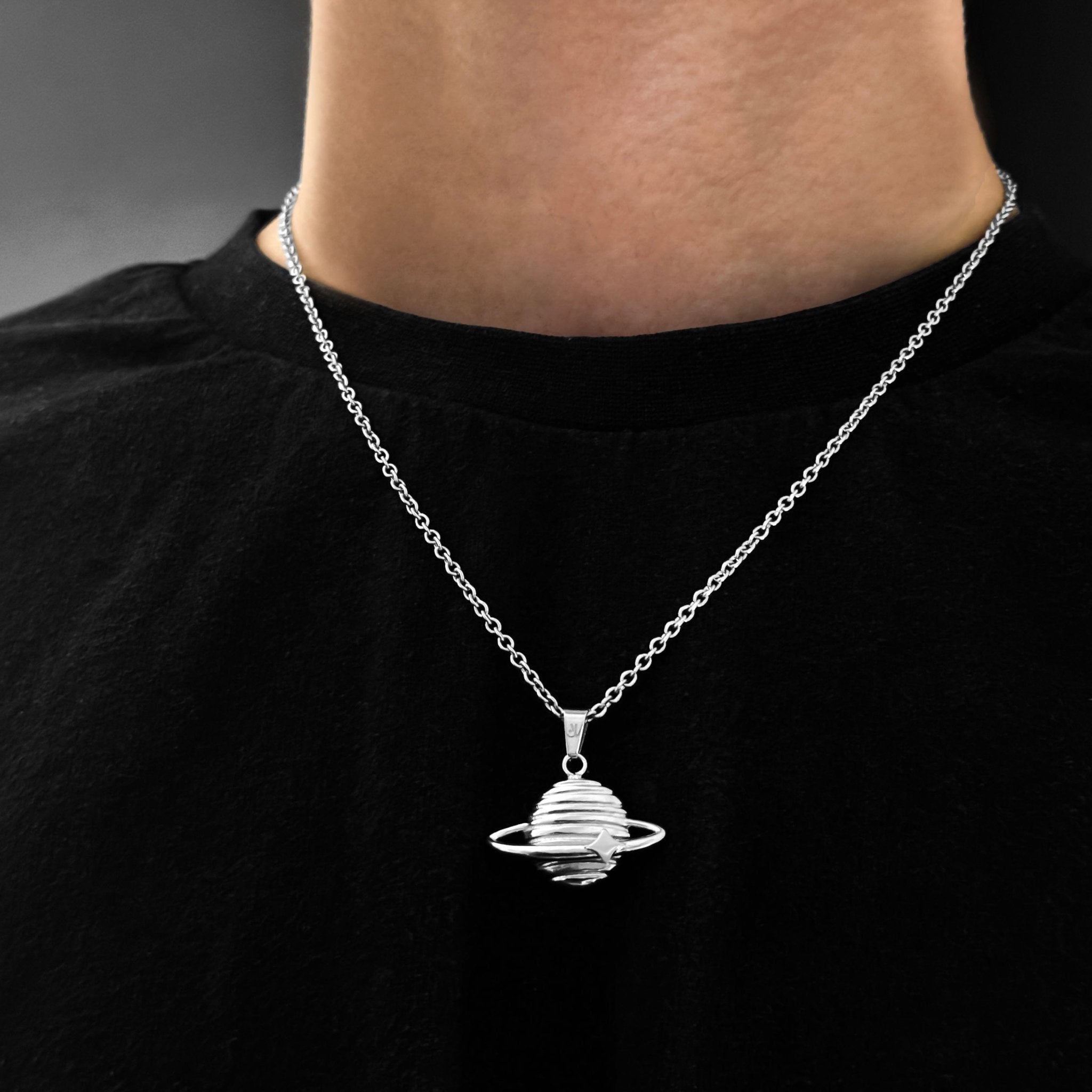 Planet Rolo Kette - Silber (2mm) - Ketten mit Anhänger - 50cm / 20'' - JVillion®