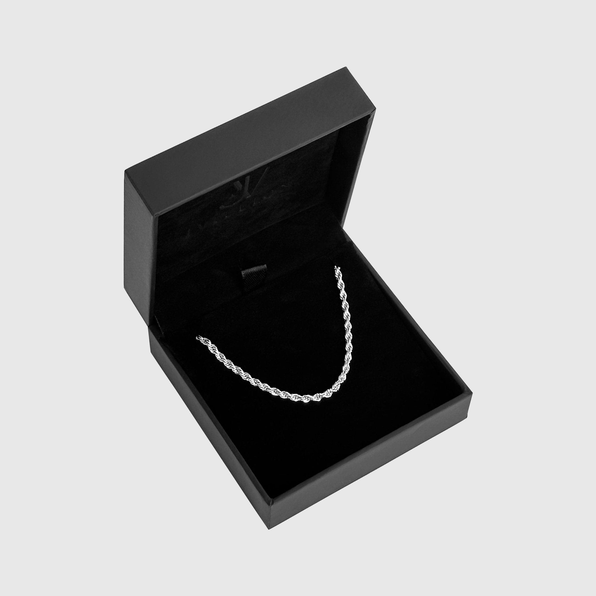 Rope Armband - Silber (3mm) - Armbänder - 18cm - JVillion®