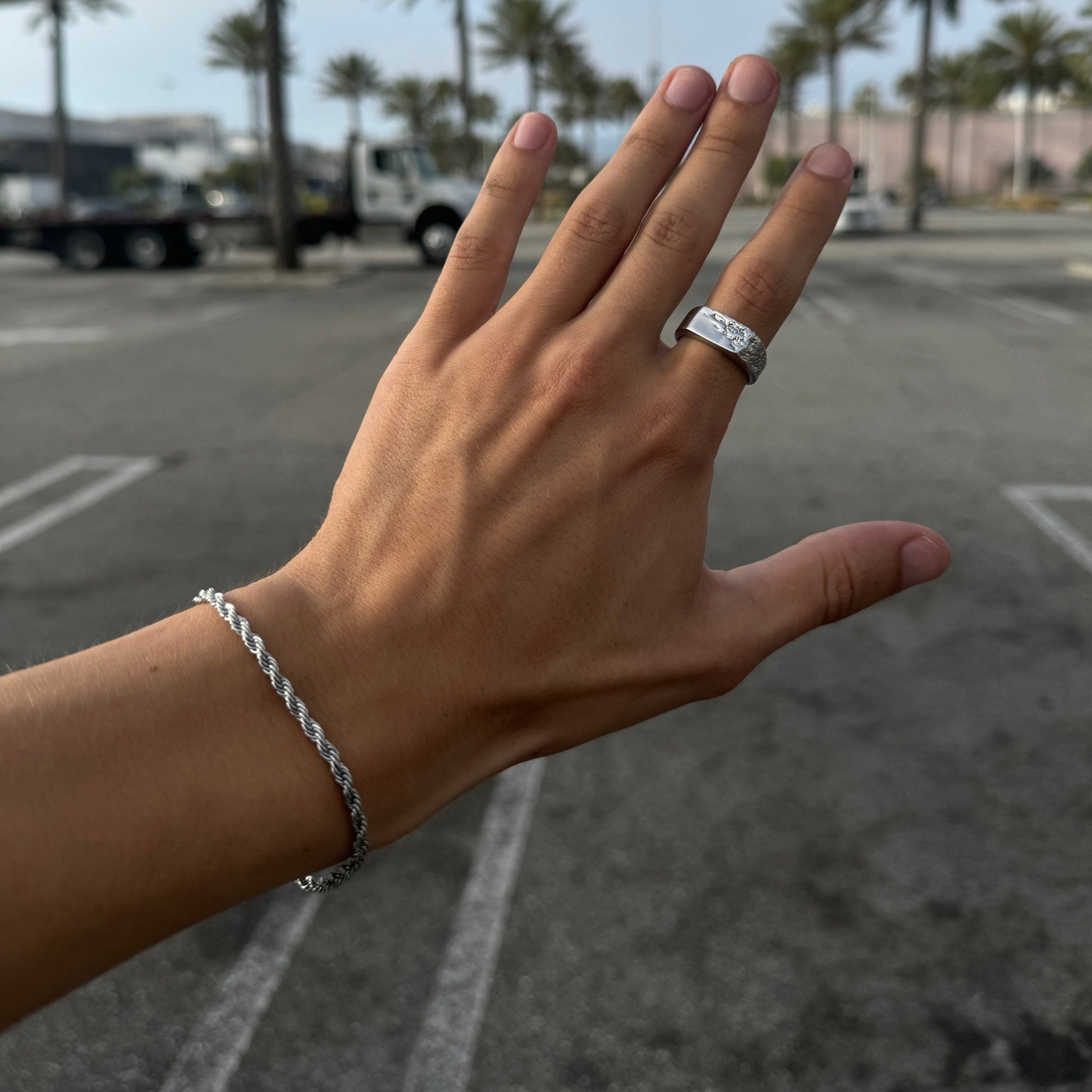 Rope Armband - Silber (3mm) - Armbänder - 18cm - JVillion®