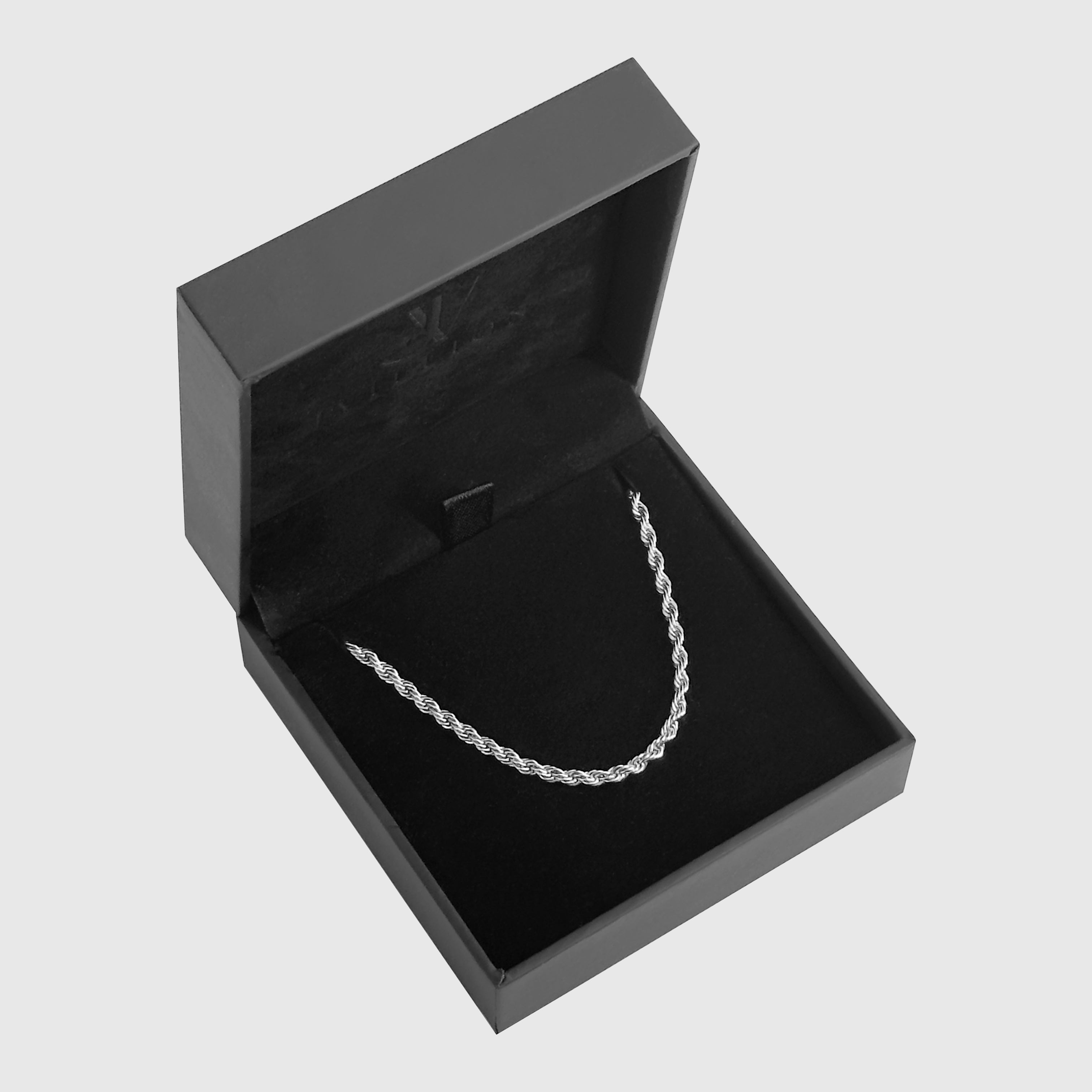 Rope Kette - Silber (3mm) - Basic Ketten - 50cm / 20'' - JVillion®