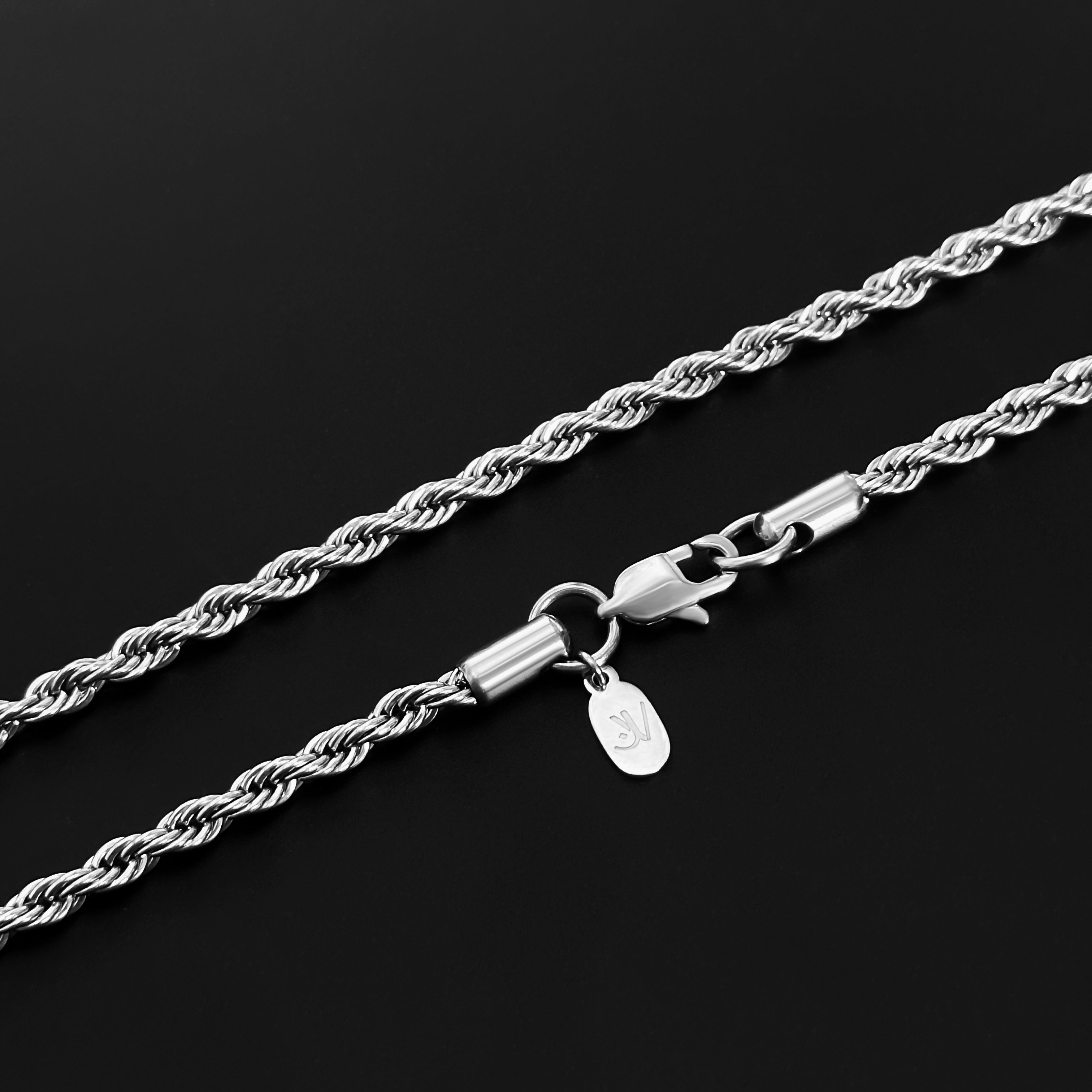 Rope Kette - Silber (4mm) - 45cm / 18'' - JVillion®