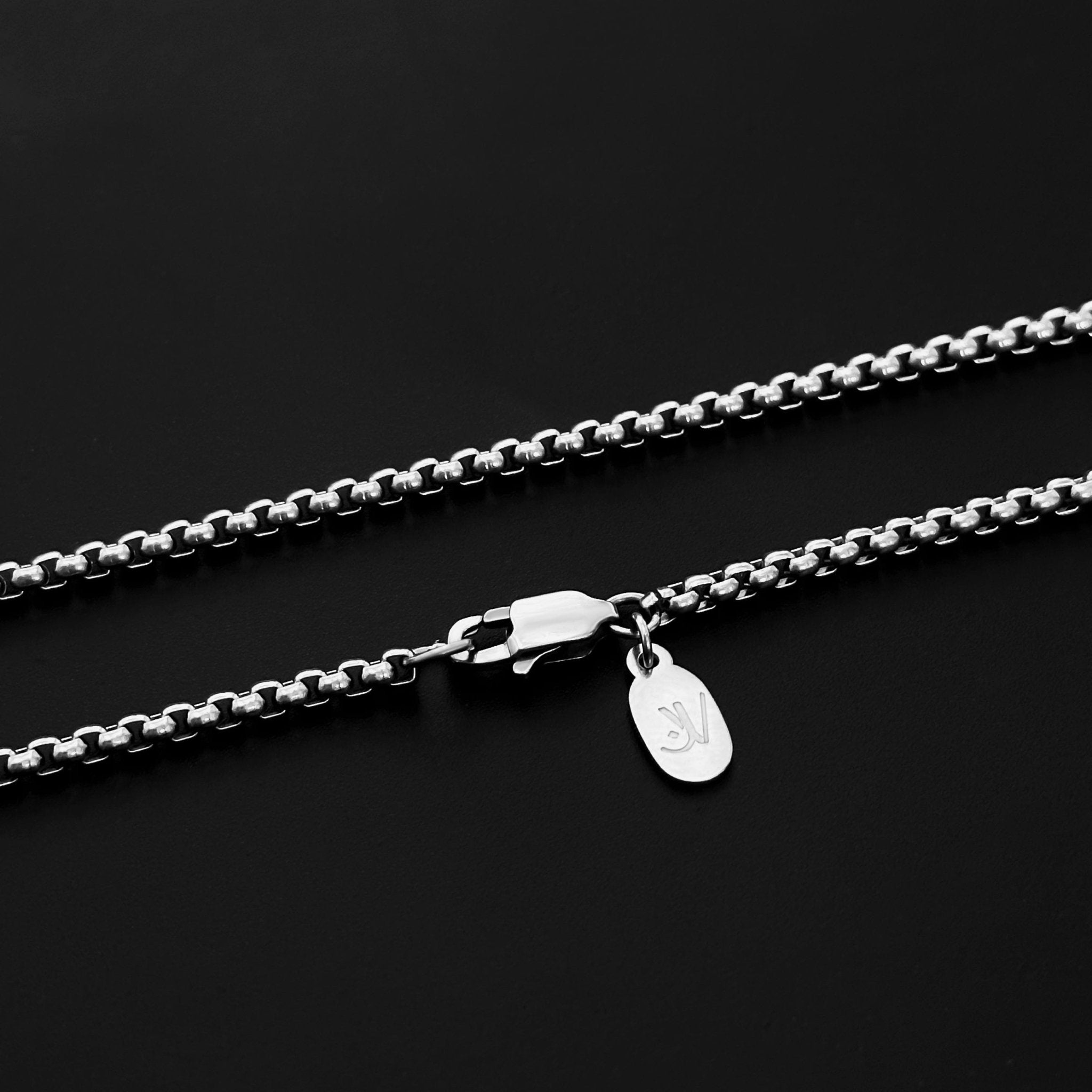 Shiny Cross Box Kette - Silber (2,5mm) - Ketten mit Anhänger - 50cm / 20'' - JVillion®