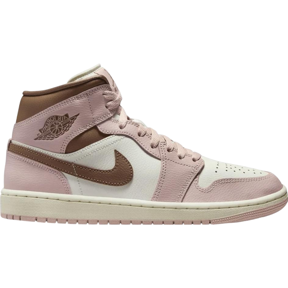 Jordan 1 Mid Pink Oxford Brown (Women's)
