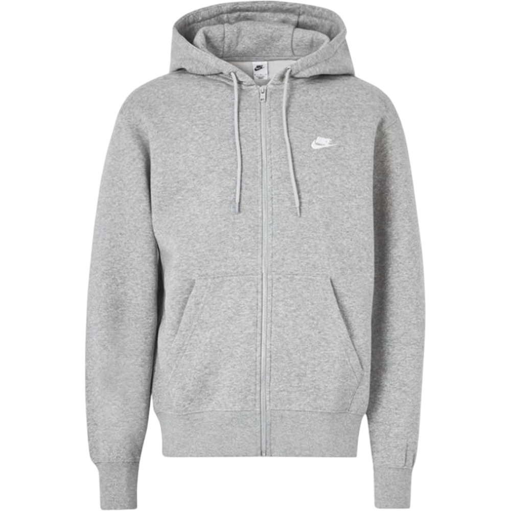 Nike Club Zip Hoodie Grey