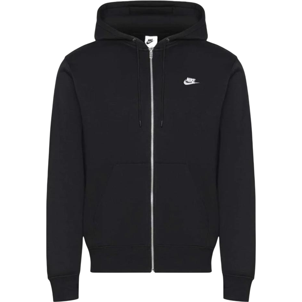 Nike Club Zip Hoodie Black