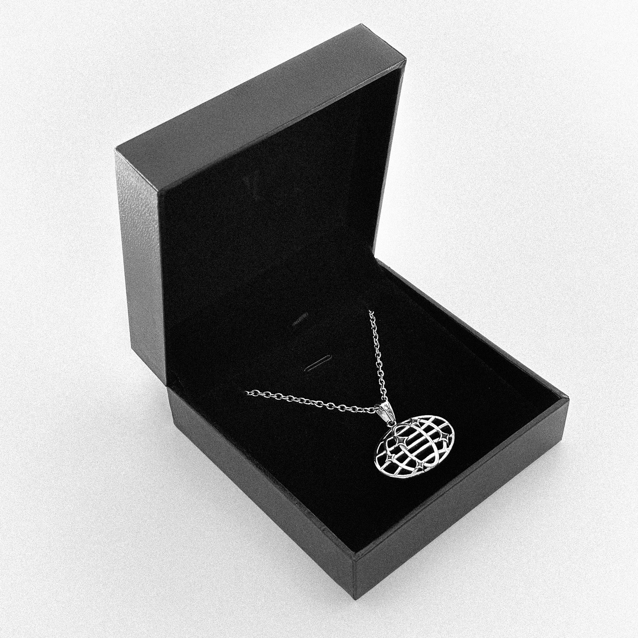 Front View of World Rolo Kette Stainless Steel 2mm Jewelry