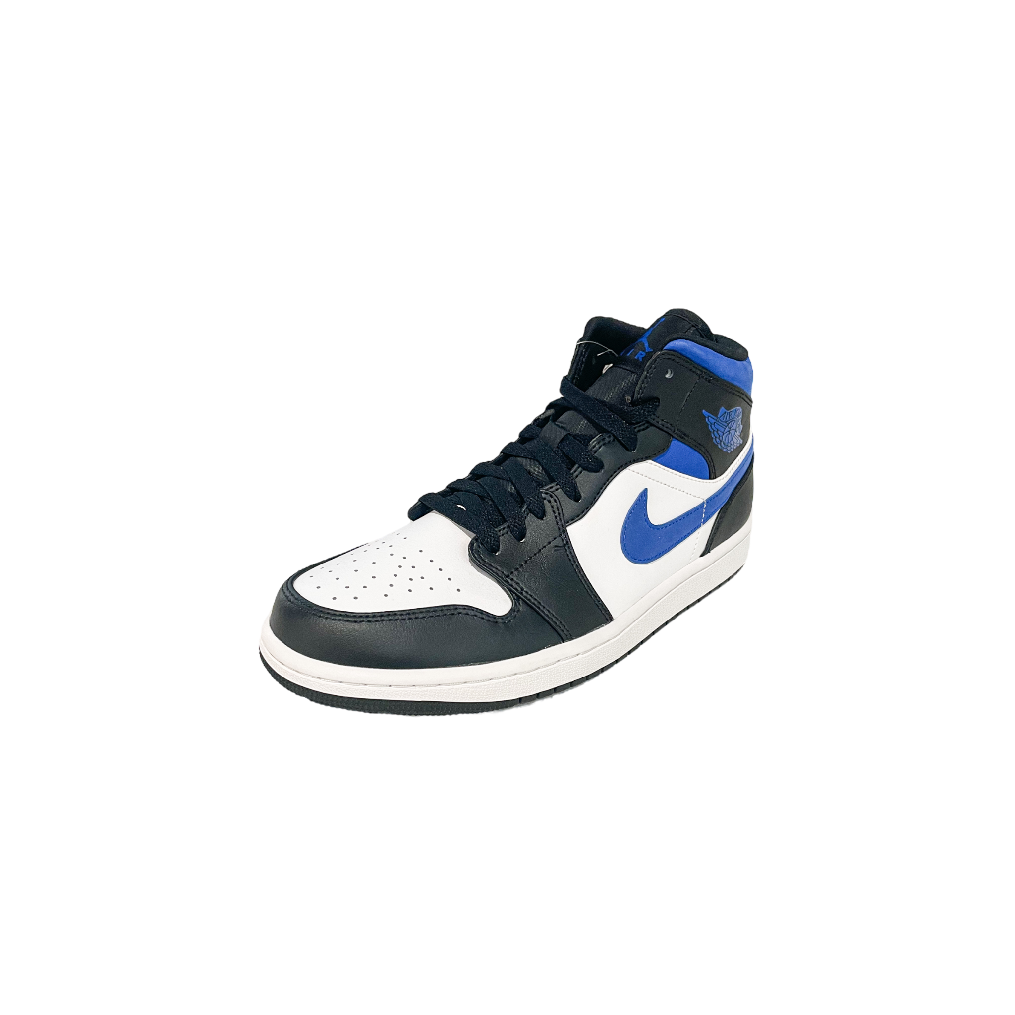 Air Jordan 1 Mid White Black Racer Blue (Replacement Box branded)