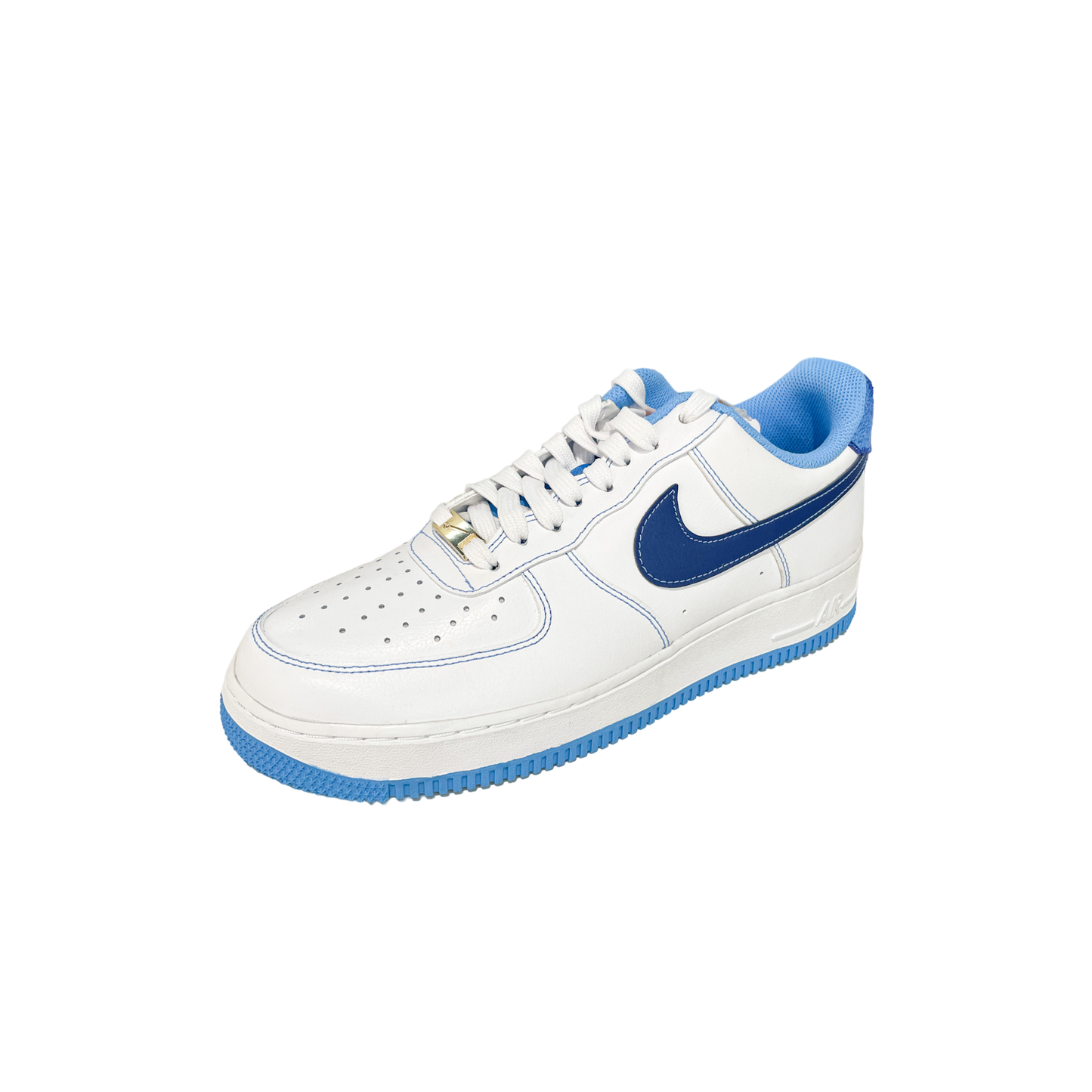 Nike Air Force 1 Low First Use White University Blue SAMPLE (Replacement Box branded)
