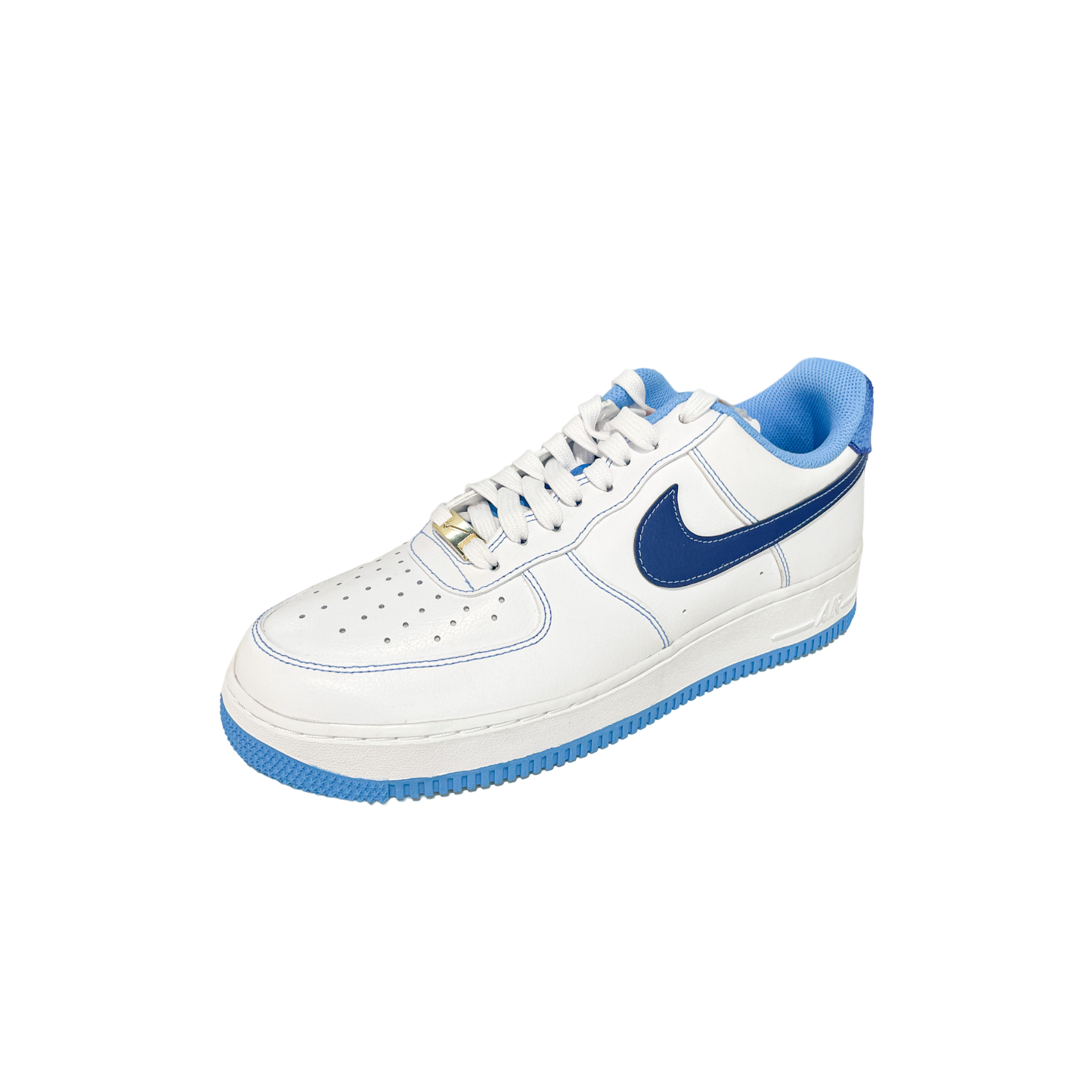 Nike Air Force 1 Low First Use White University Blue SAMPLE (Replacement Box branded)