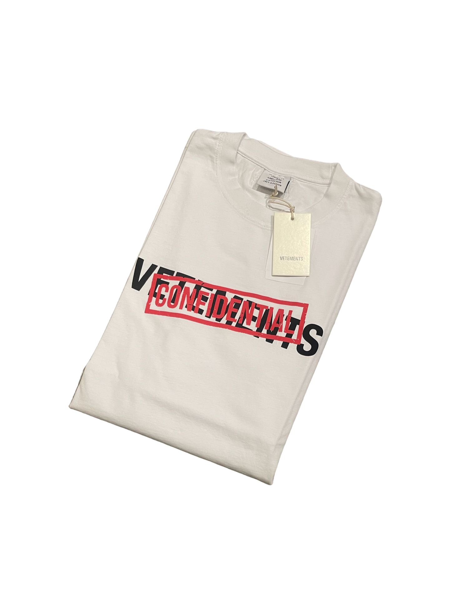 Vetements Confidental Logo T-Shirt White