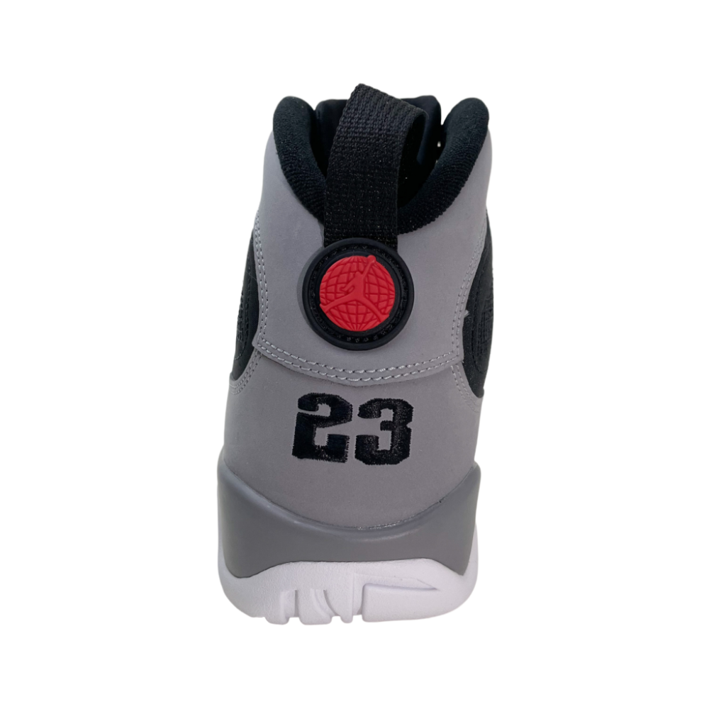 Air Jordan 9 Retro Particle Grey (B-Grade, Damaged OG Box/Replacement Box branded)