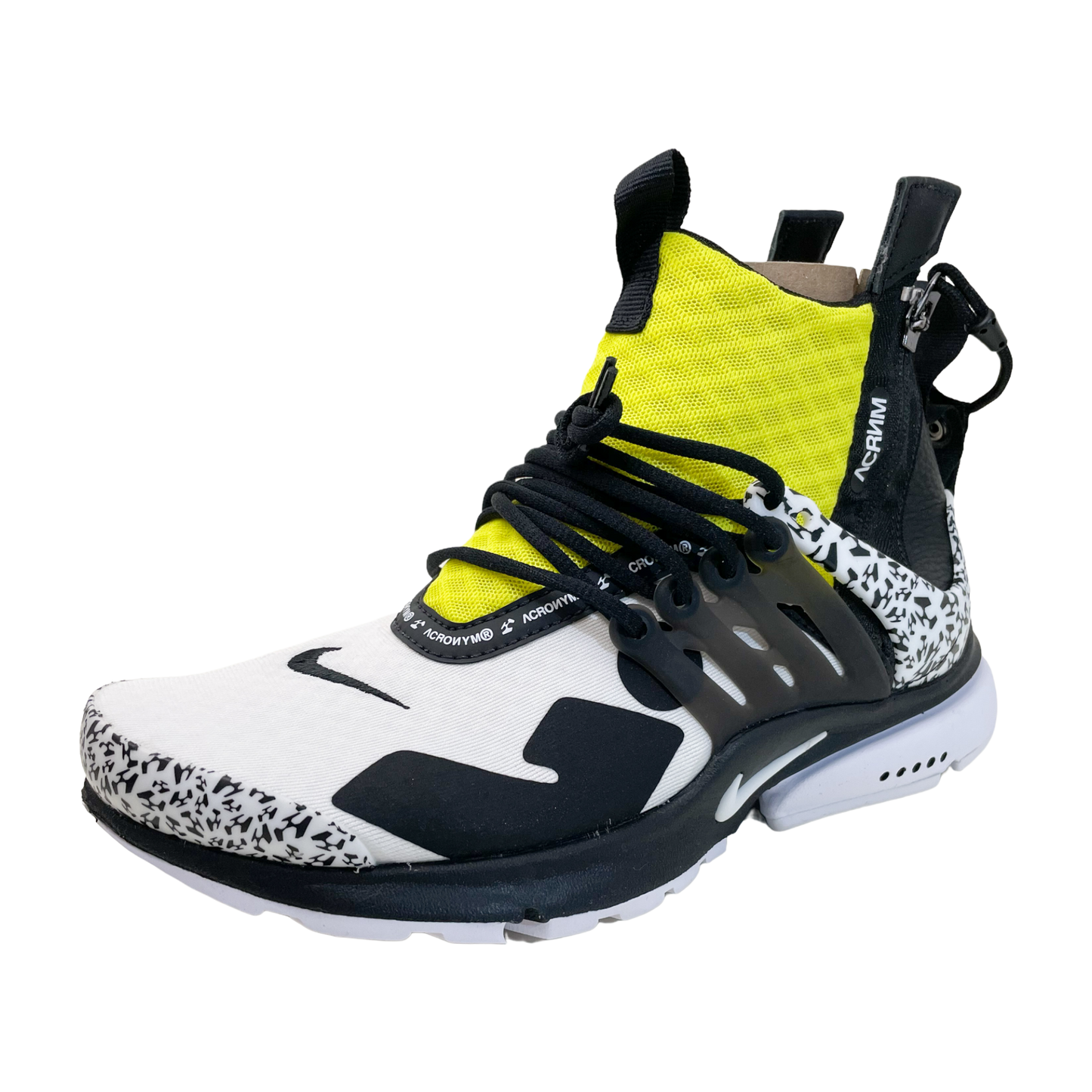 Nike Air Presto Mid ACRONYM® Dynamic Yellow (Damaged OG Box/Replacement Box branded)